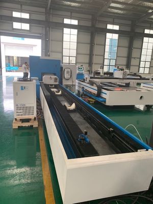 4KW CNC 커트 기계, 금속 관 레이저 절단기 6000mm 1500 Kg